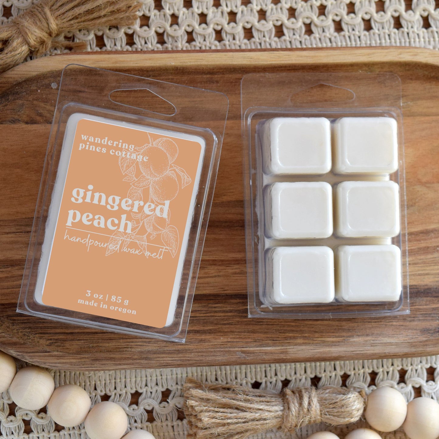 Gingered Peach Wax Melt
