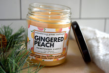 Load image into Gallery viewer, gingered peach candle - wandering pines cottage
