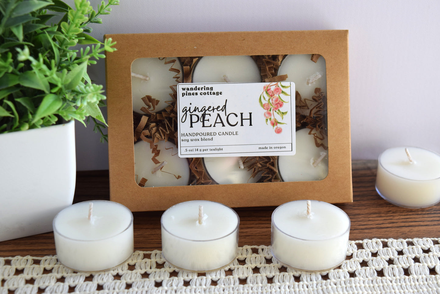 Gingered Peach Tealights