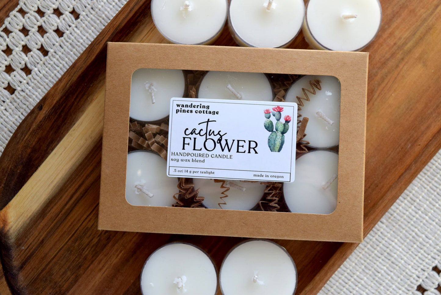 Cactus Flower Tealights