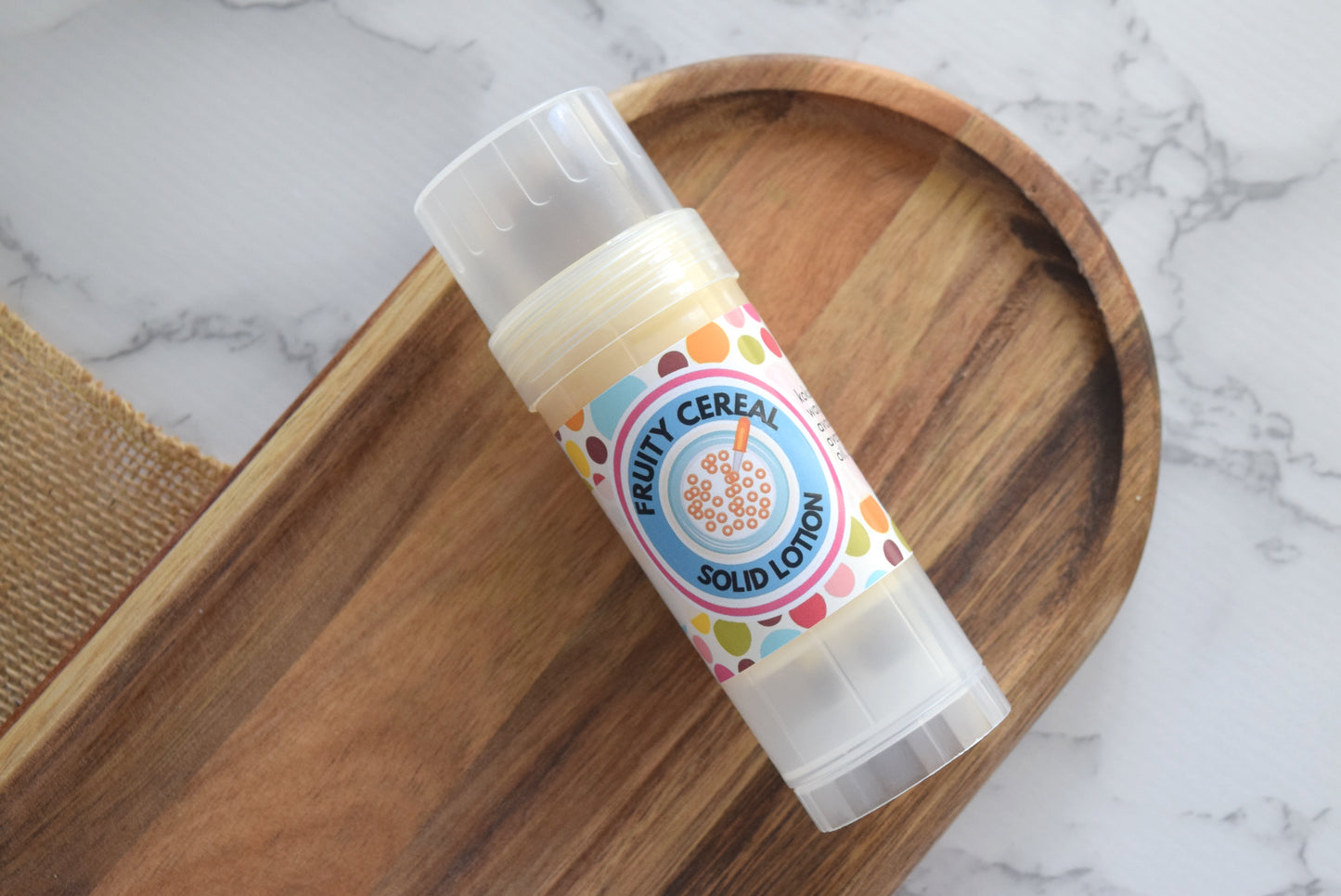 Fruity Cereal Solid Lotion Bar