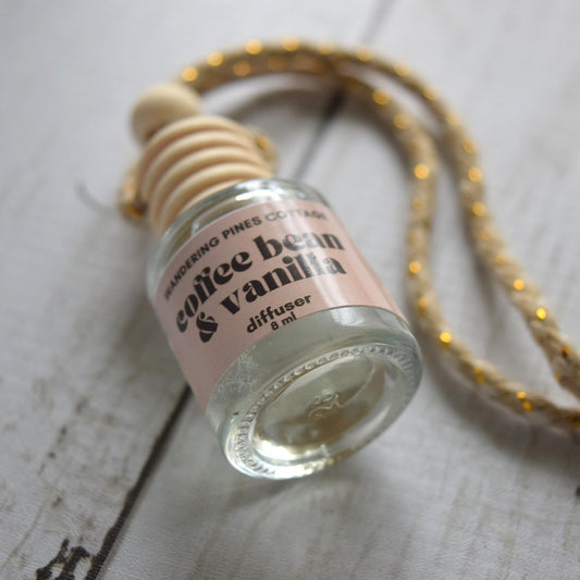Coffee Bean and Vanilla Hanging Car Diffuser