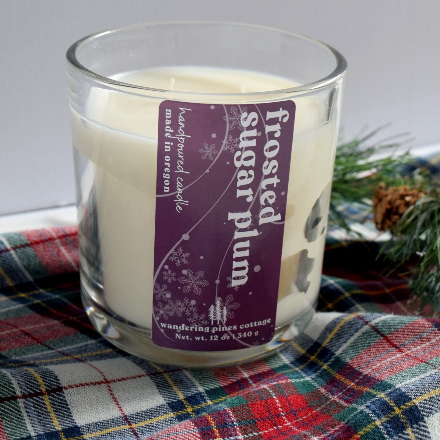 Frosted Sugar Plum 12 oz Candle