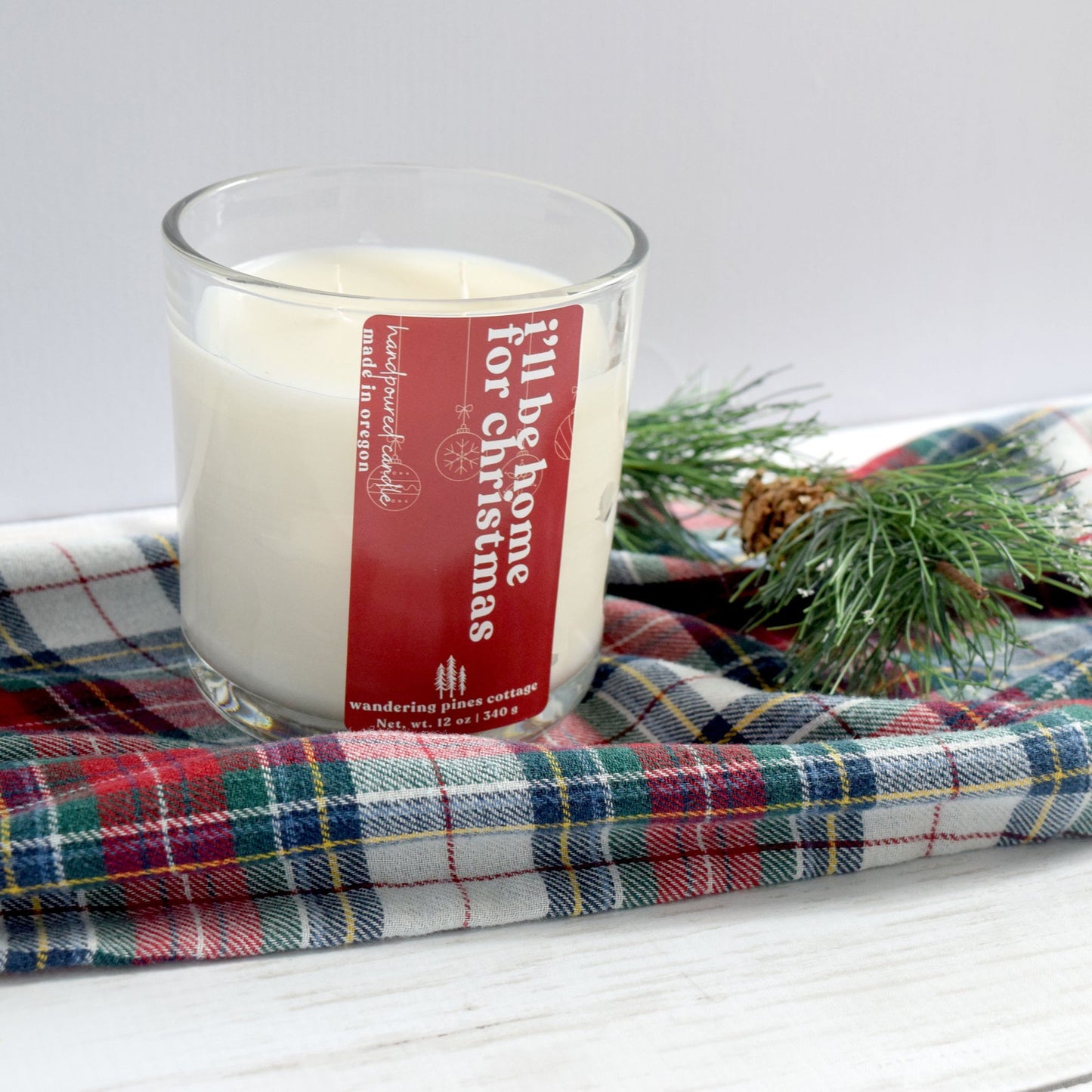 I'll be Home for Christmas 12 oz Candle