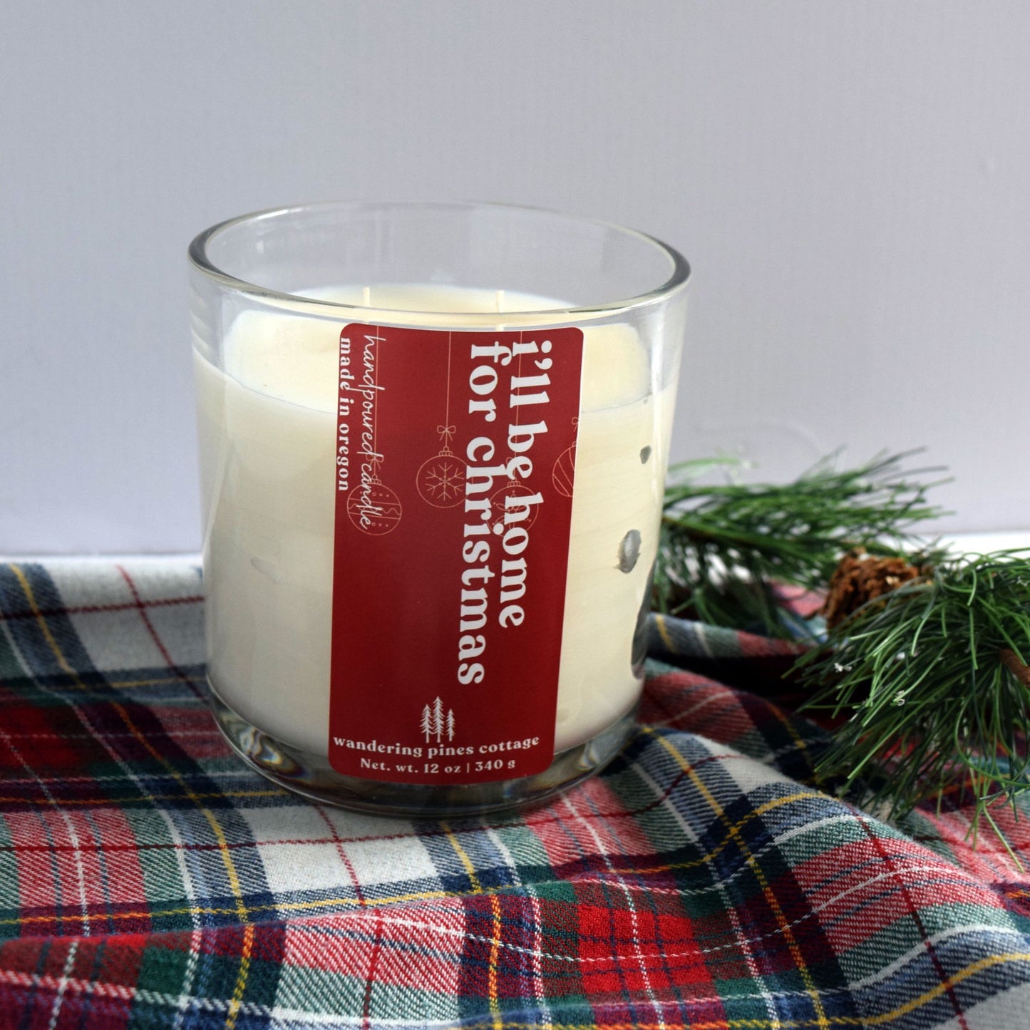 I'll be Home for Christmas 12 oz Candle