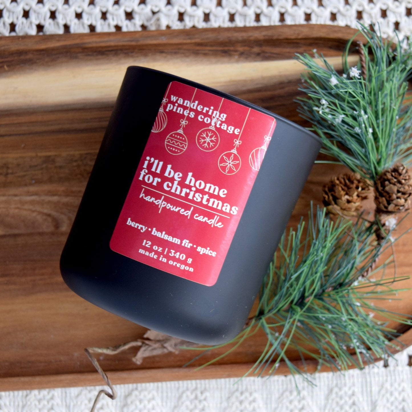 I'll be Home for Christmas 12 oz Candle