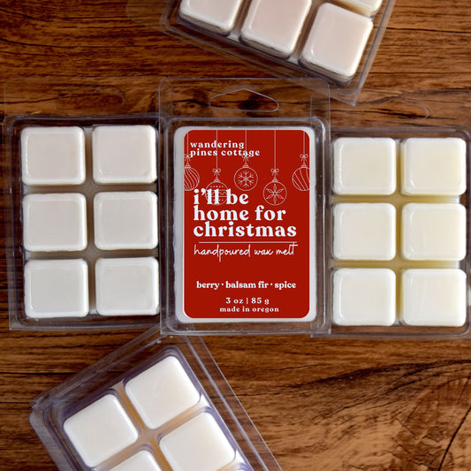 I'll be Home for Christmas Wax Melt Clamshell