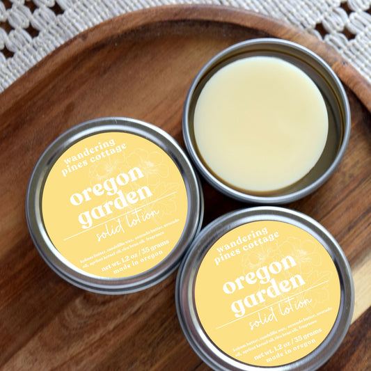 Oregon Garden Solid Lotion Tin