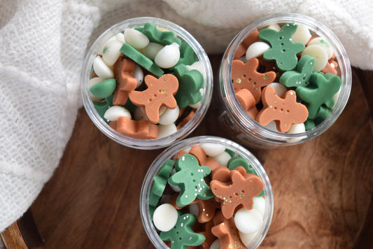 gingerbread shaped wax melts - wandering pines cottage