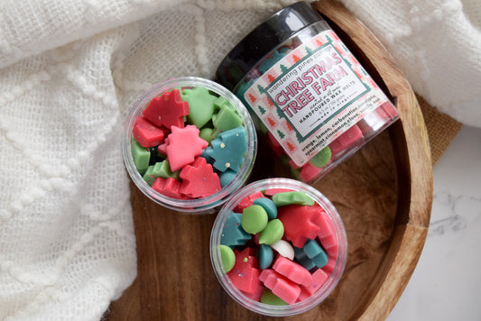 elf sweat tree shaped wax melts - wandering pines cottage