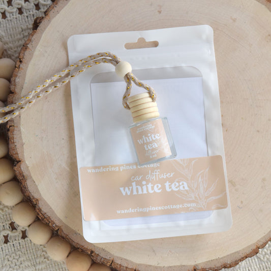 White Tea Hanging Car Diffuser