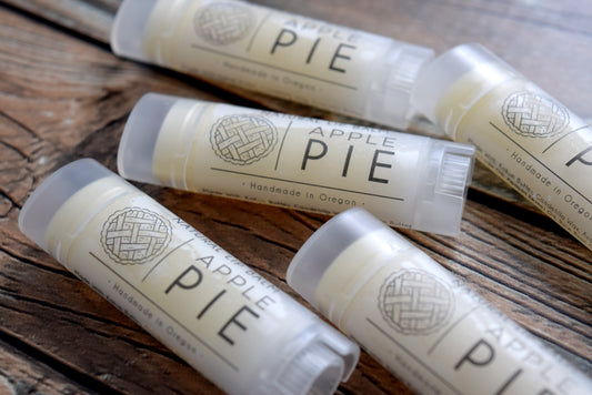 Natural lip balm apple pie flavored - wandering pines cottage