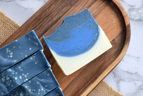 blueberry soap - wandering pines cottage