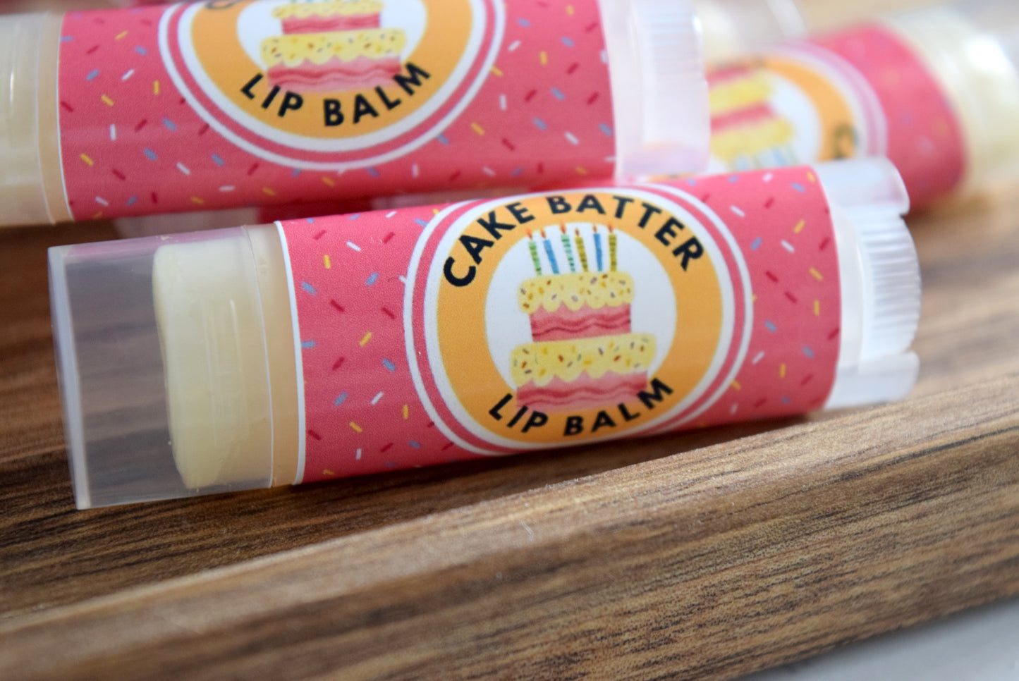 cake batter lip balm - wandering pines cottage