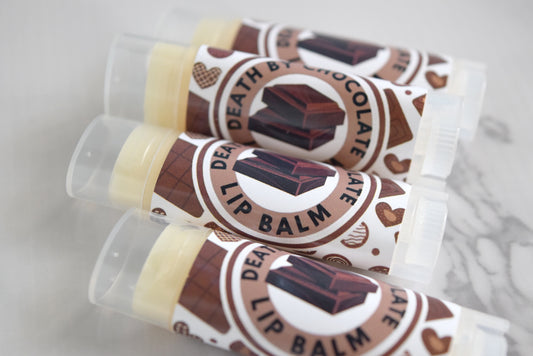 death by chocolate lip balm - wandering pines cottage
