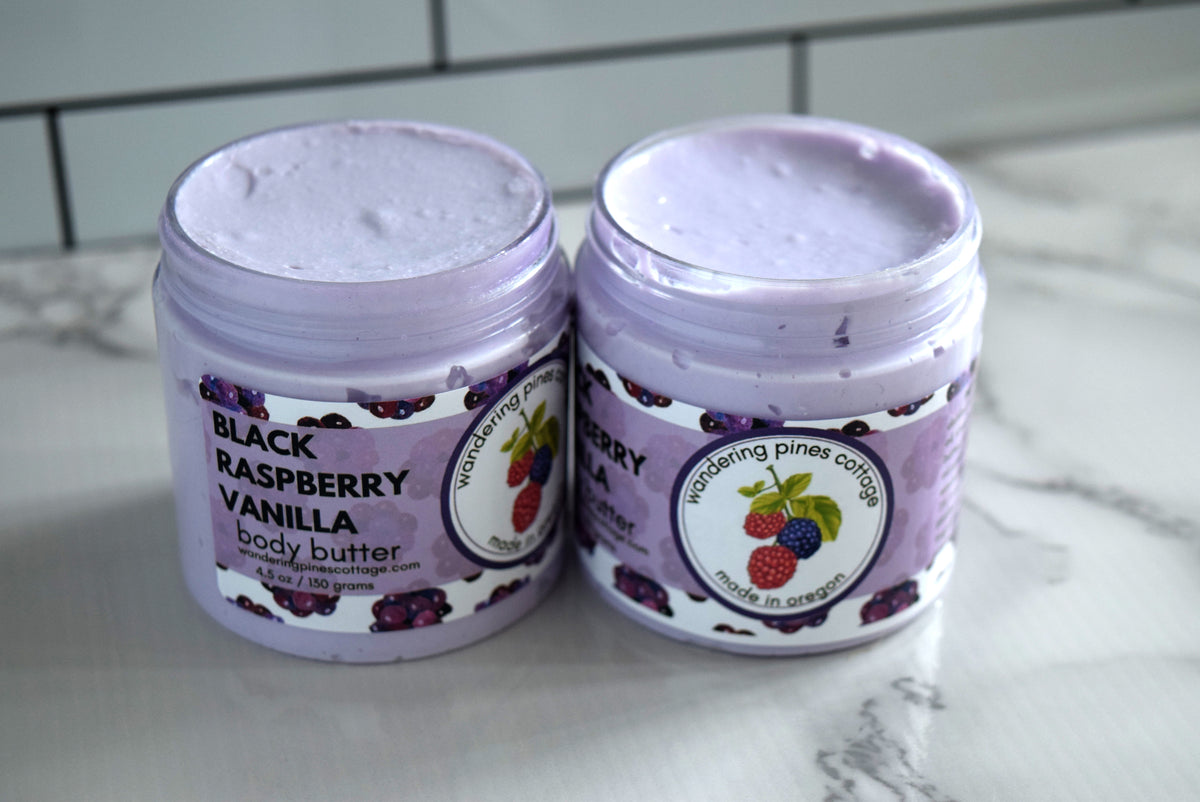 Black Raspberry Vanilla Body Butter Wandering Pines Cottage