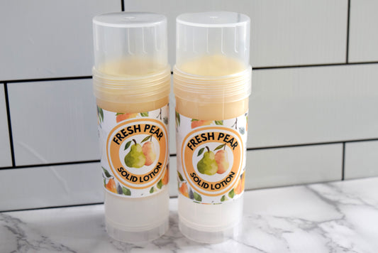pear solid lotion - wandering pines cottage