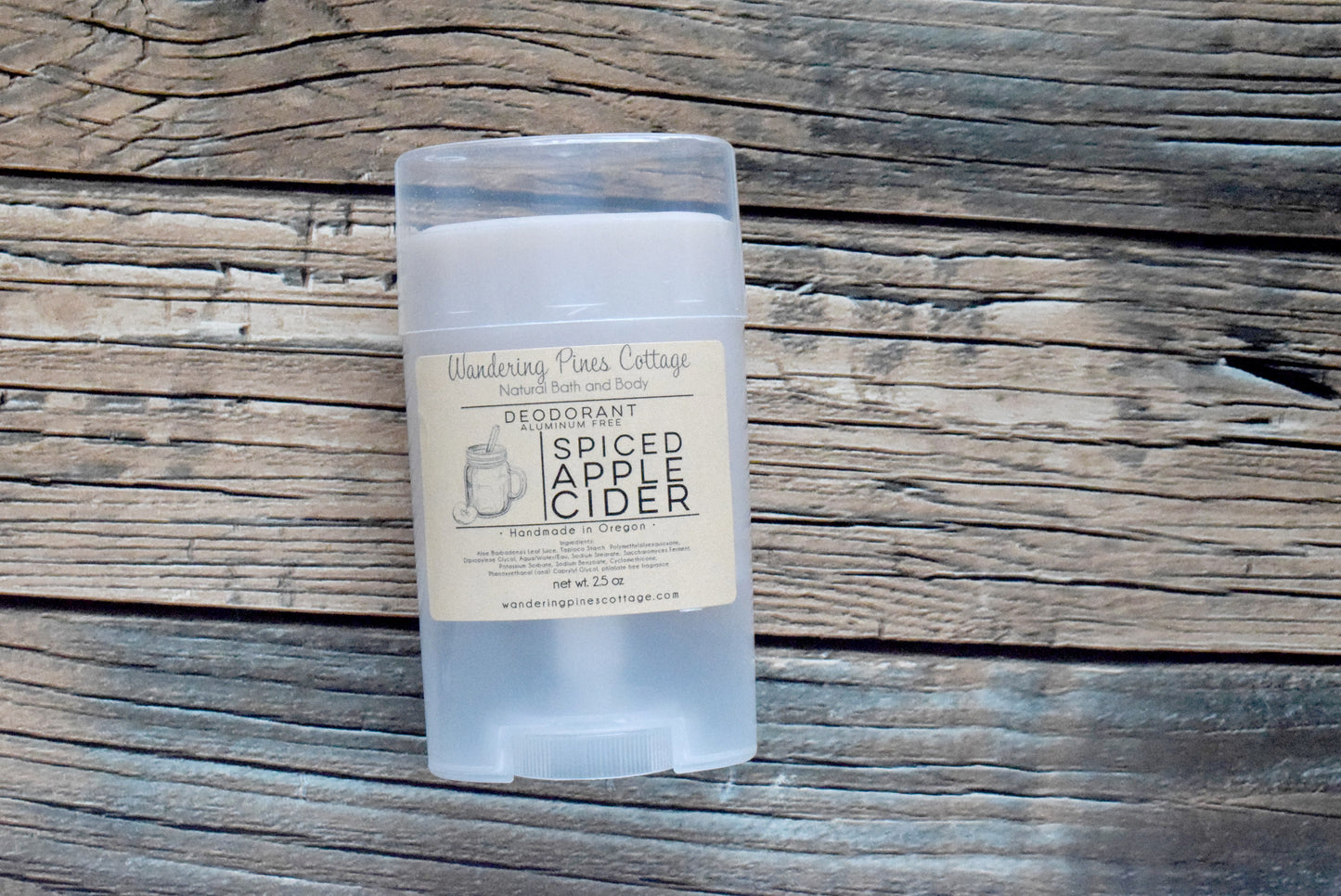 aluminum free deodorant for men spiced apple cider