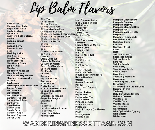 Lip Balm Variety Pack of 15