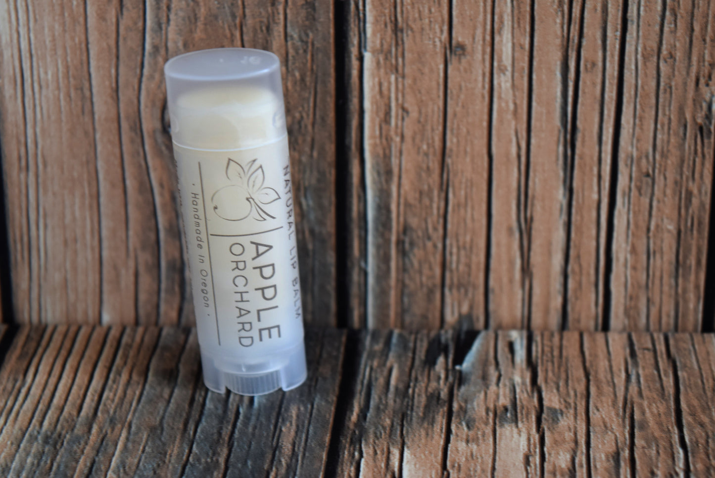 twist up lip balm tube apple flavor - wandering pines cottage
