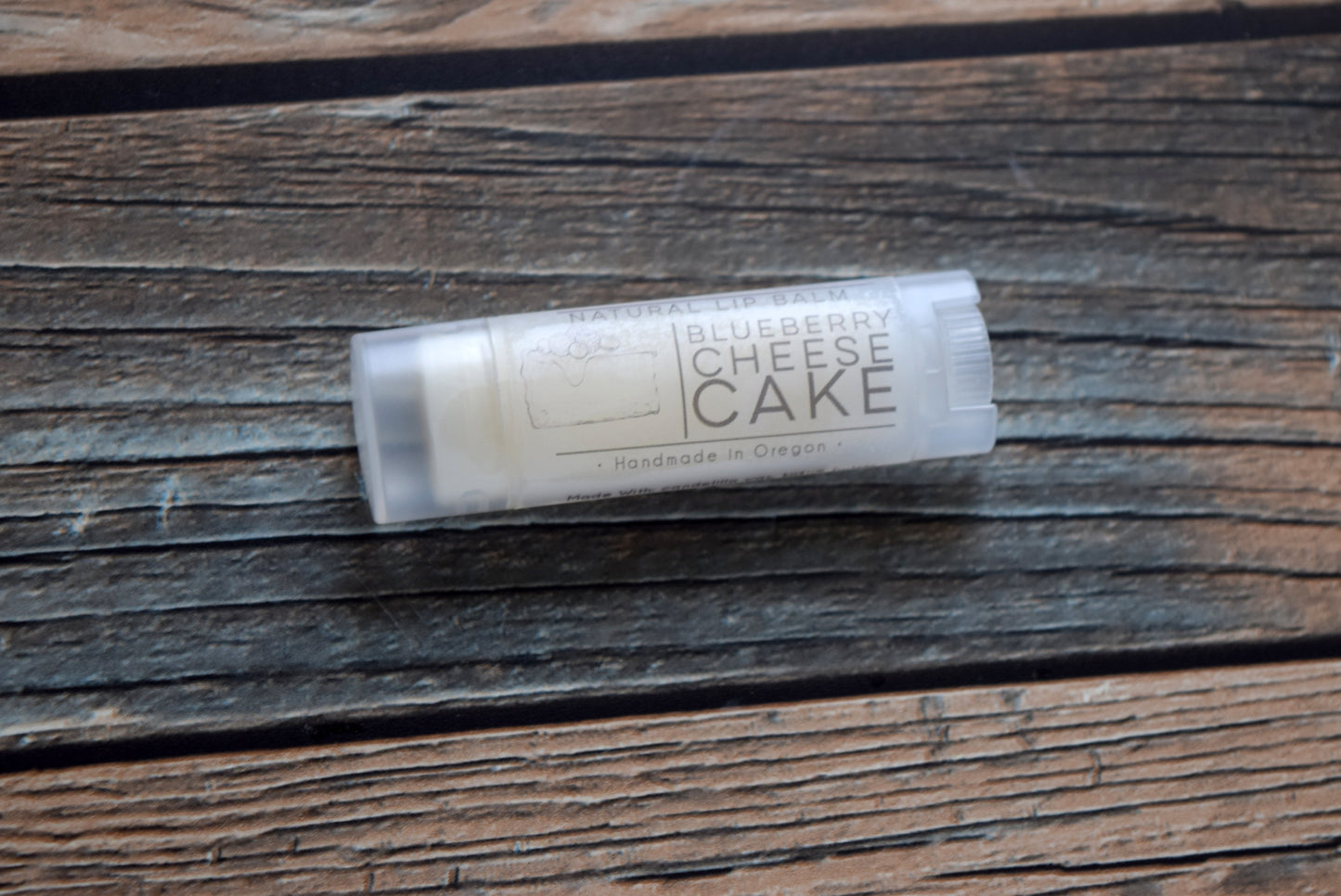 Fun lip balm flavor blueberry cheesecake - wandering pines cottage