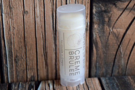 Natural lip balm Creme Brulee - wandering pines cottage