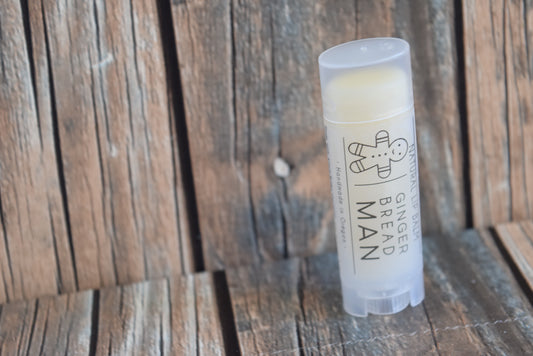 Gingerbread and buttercream frosting lip balm - wandering pines cottage