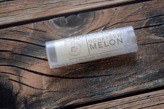 Honeydew Melon vegan lip balm - wandering pines cottage