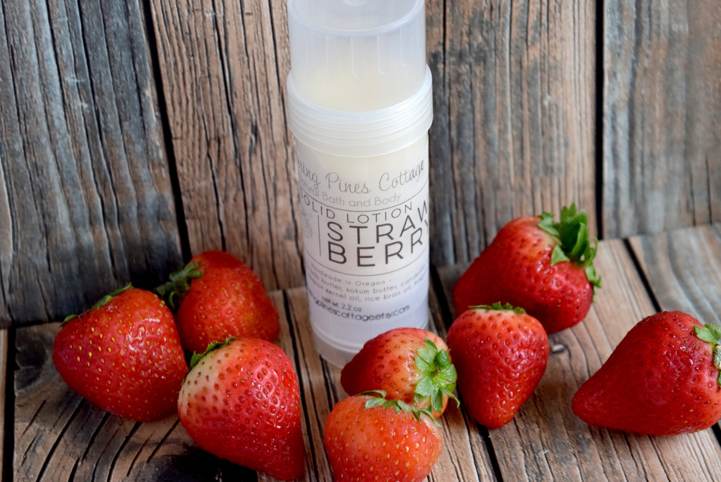 Strawberry Solid Lotion Bar