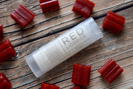 natural lip balm red licorice - wandering pines cottage