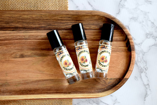 perfume oil sunflower - wandering pines cottage