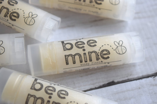 honey lip balm valentine - wandering pines cottage
