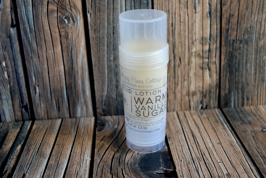 Solid lotion warm vanilla sugar - wandering pines cottage