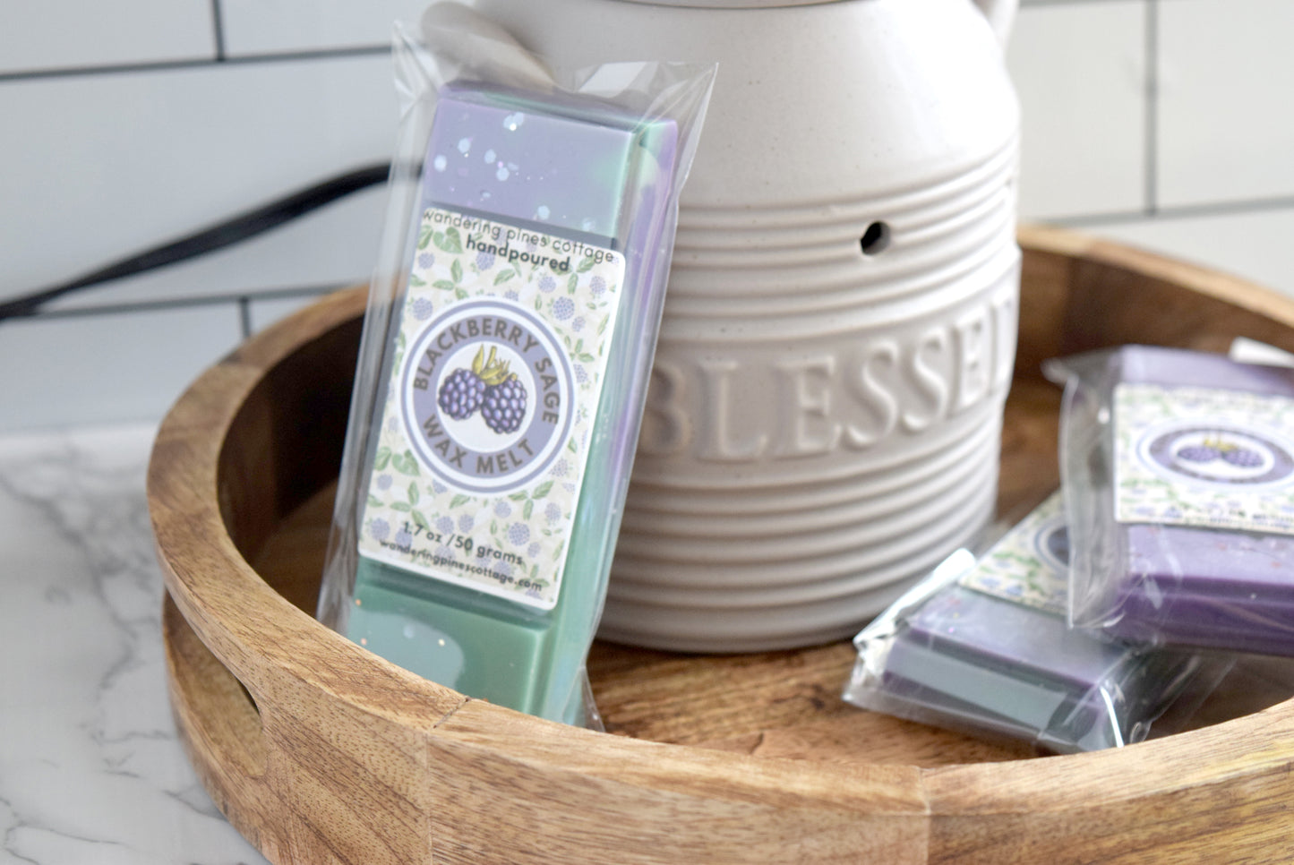 blackberry sage wax melts -wandering pines cottage