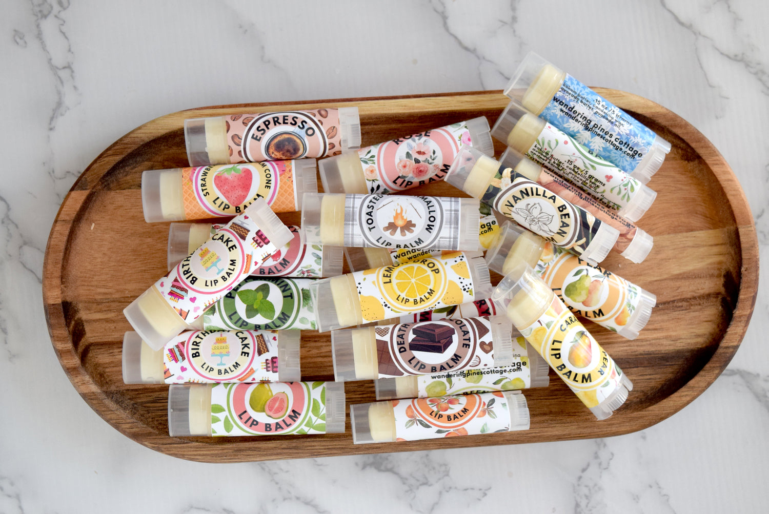 Natural vegan handmade lip balm - Wandering Pines Cottage