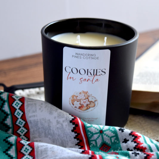 Cookies for Santa Large Candle