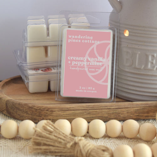 Creamy Vanilla and Peppermint Wax Melt
