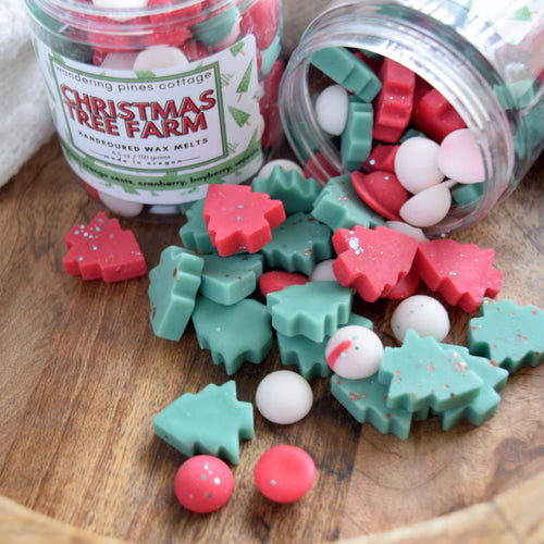 Christmas Tree Christmas Cabin Wax Melt Jar