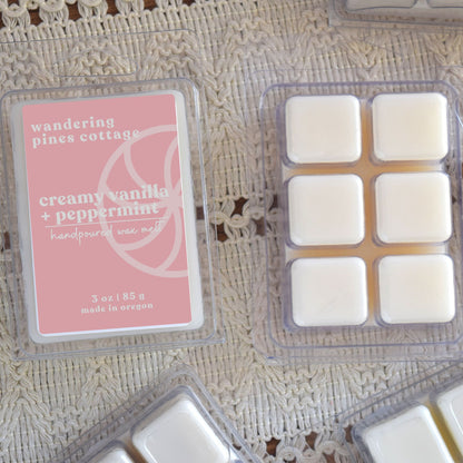 Creamy Vanilla and Peppermint Wax Melt