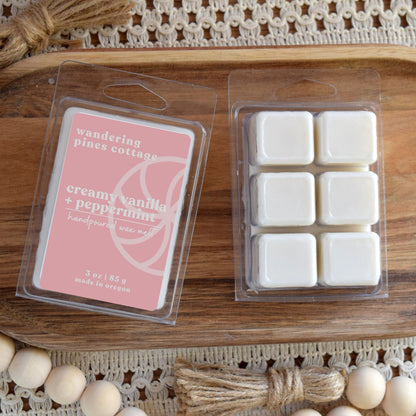 Creamy Vanilla and Peppermint Wax Melt