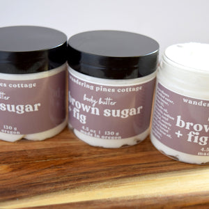 brown sugar and fig body butter - wandering pines cottage