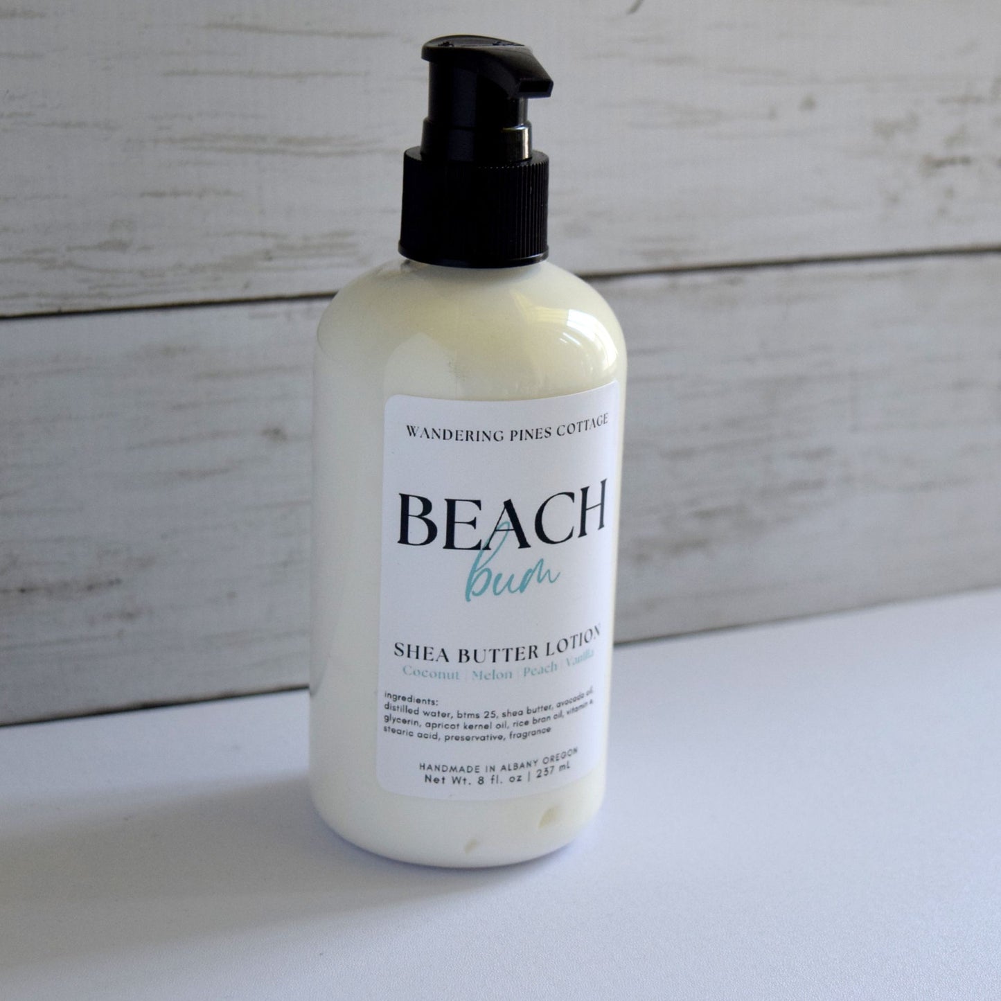 Beach Bum tropical lotion from Wandering Pines cottage