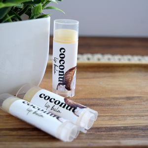 coconut lip balm - wandering pines cottage