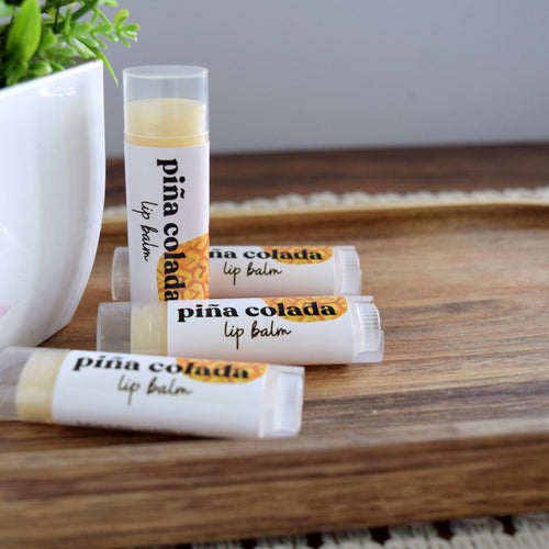 pina colada flavored lip balm - wandering pines cottage