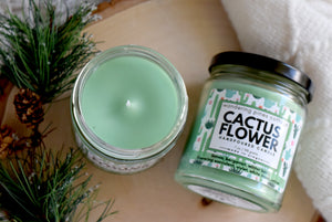 scented candle cactus flower - wandering pines cottage