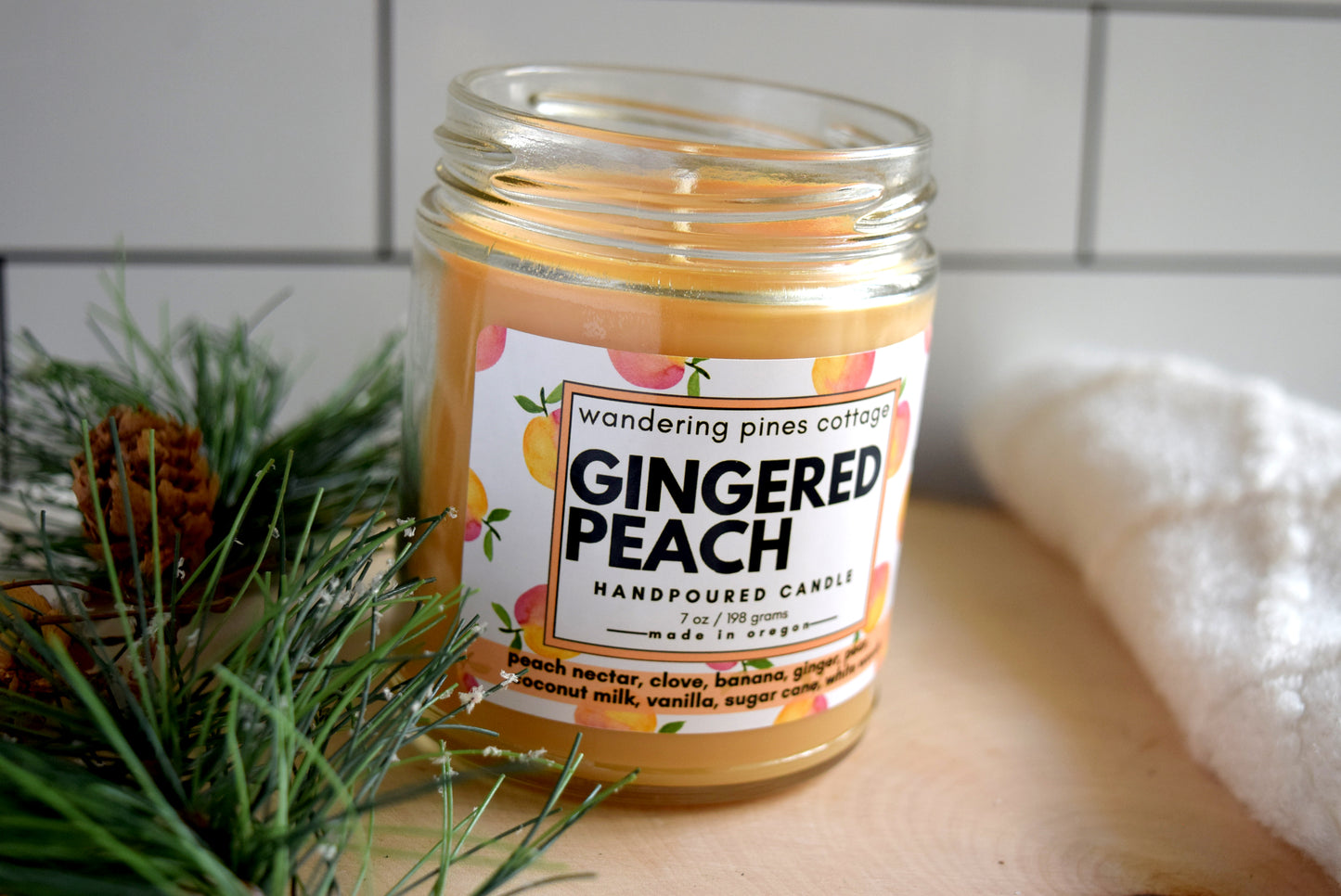 Gingered Peach Candle