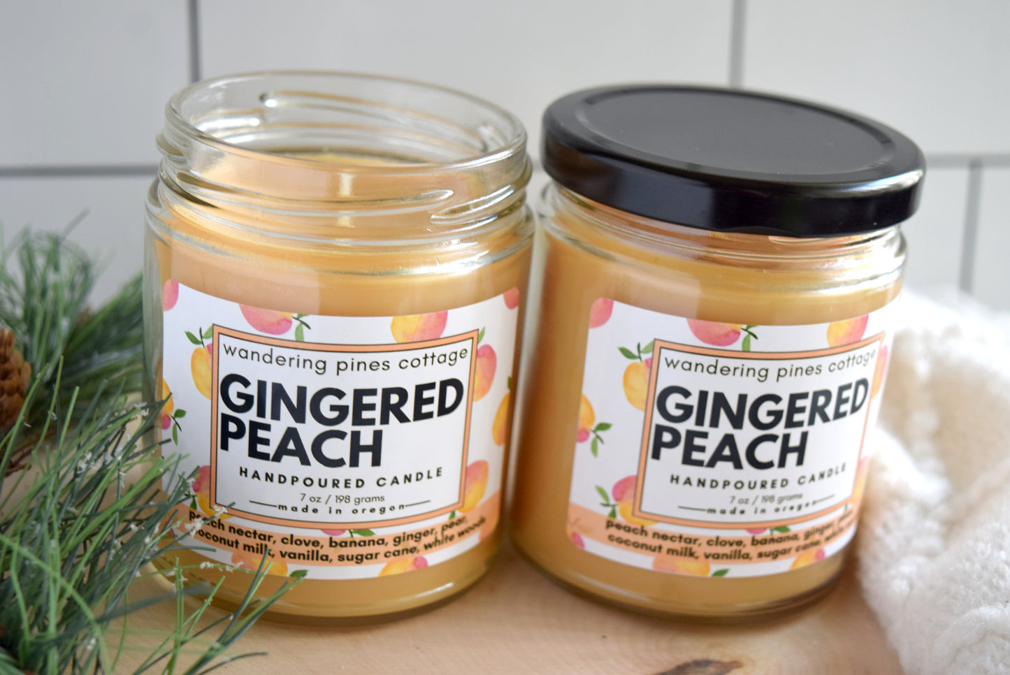 Gingered Peach Candle