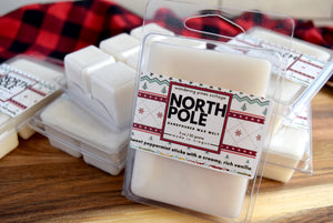 North pole peppermint wax melt - wandering pines cottage