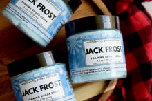Load image into Gallery viewer, jack frost peppermint vanilla foaming sugar scrub - wandering pines cottage