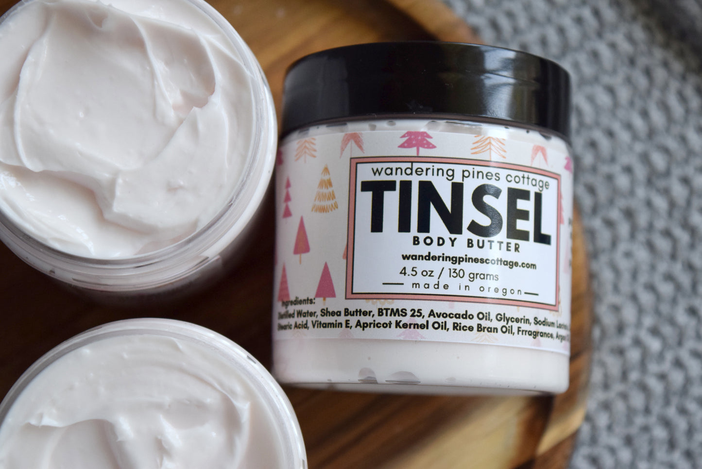 Tinsel christmas Body Butter - wandering pines cottage